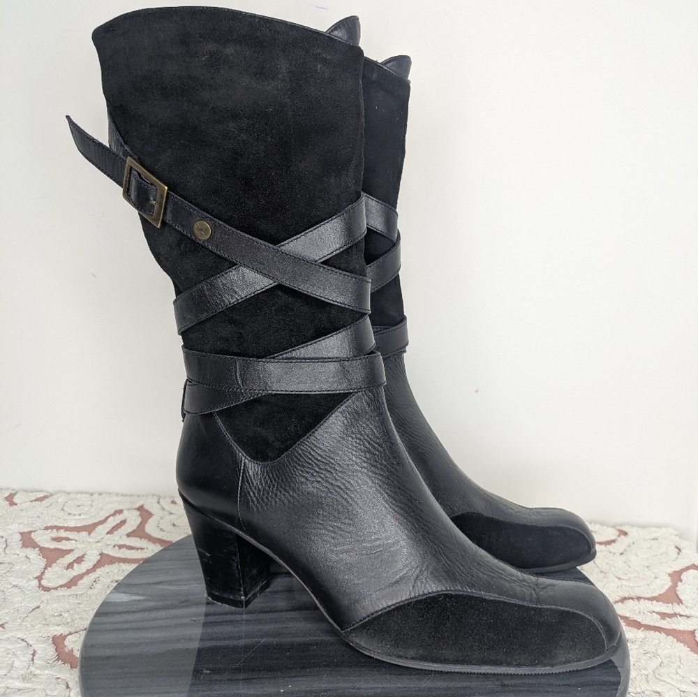 Black Heeled Boots - Picture 2 of 13